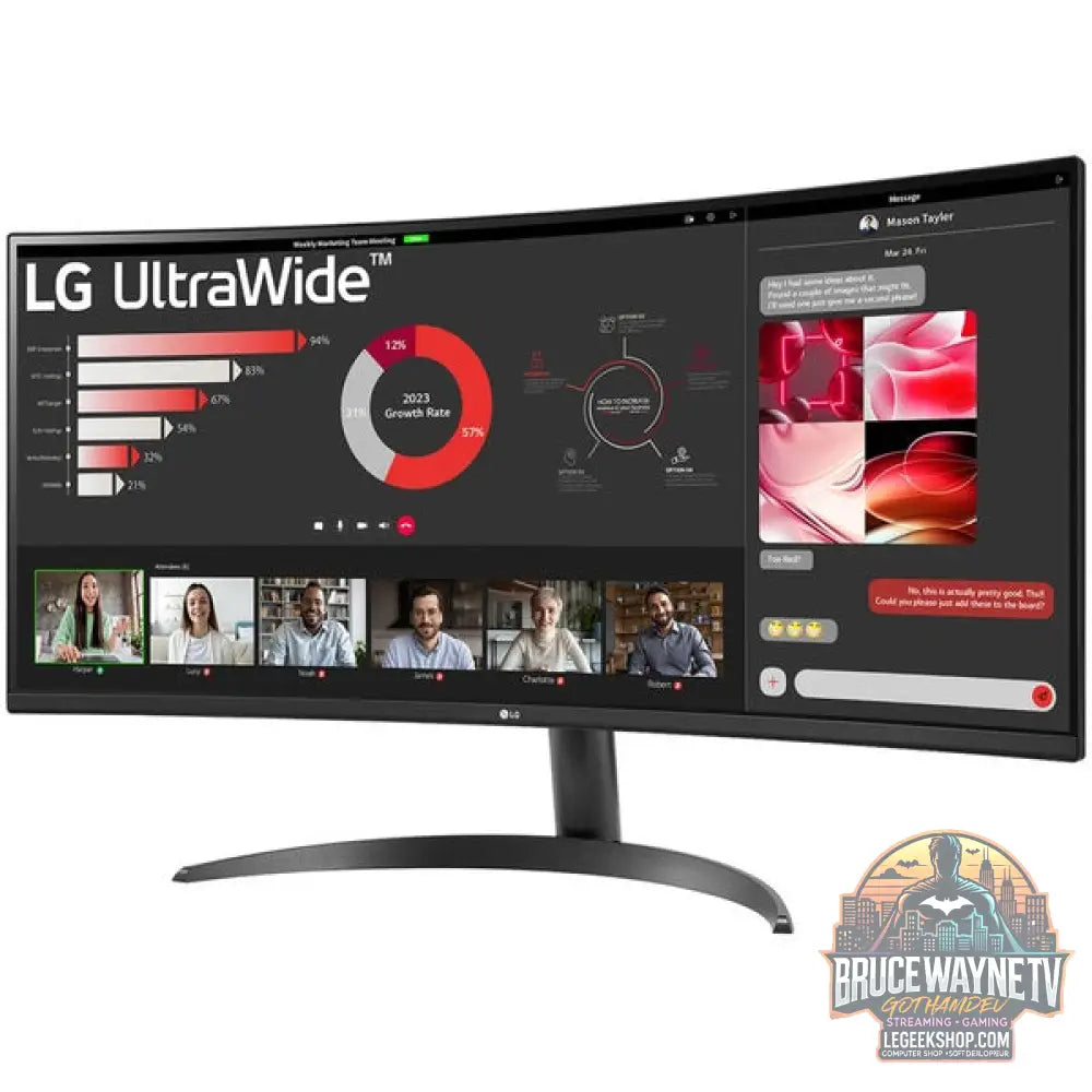 LG 34WR50QK-B 34" QHD/WQHD VA 100 Hz - LG - vue 4