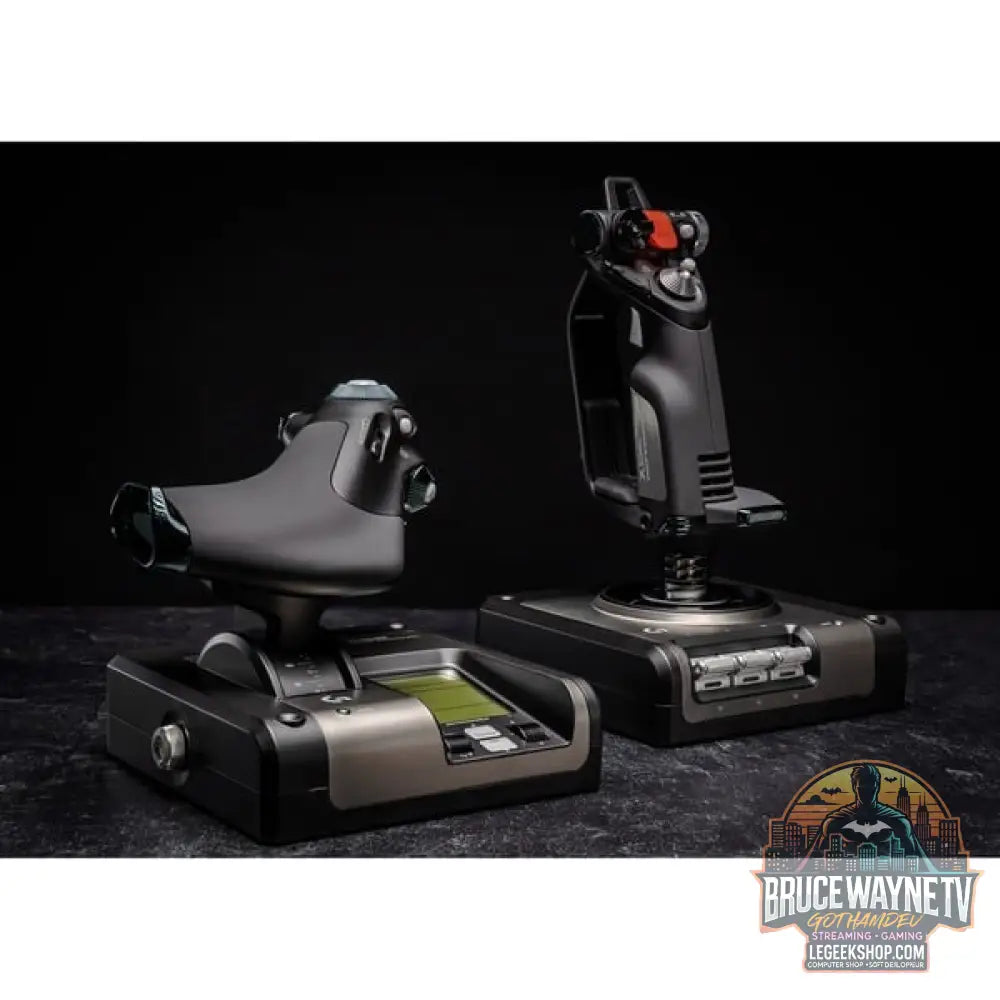 Logitech G Saitek X52 PRO FLIGHT, Hotas - Logitech - vue 24