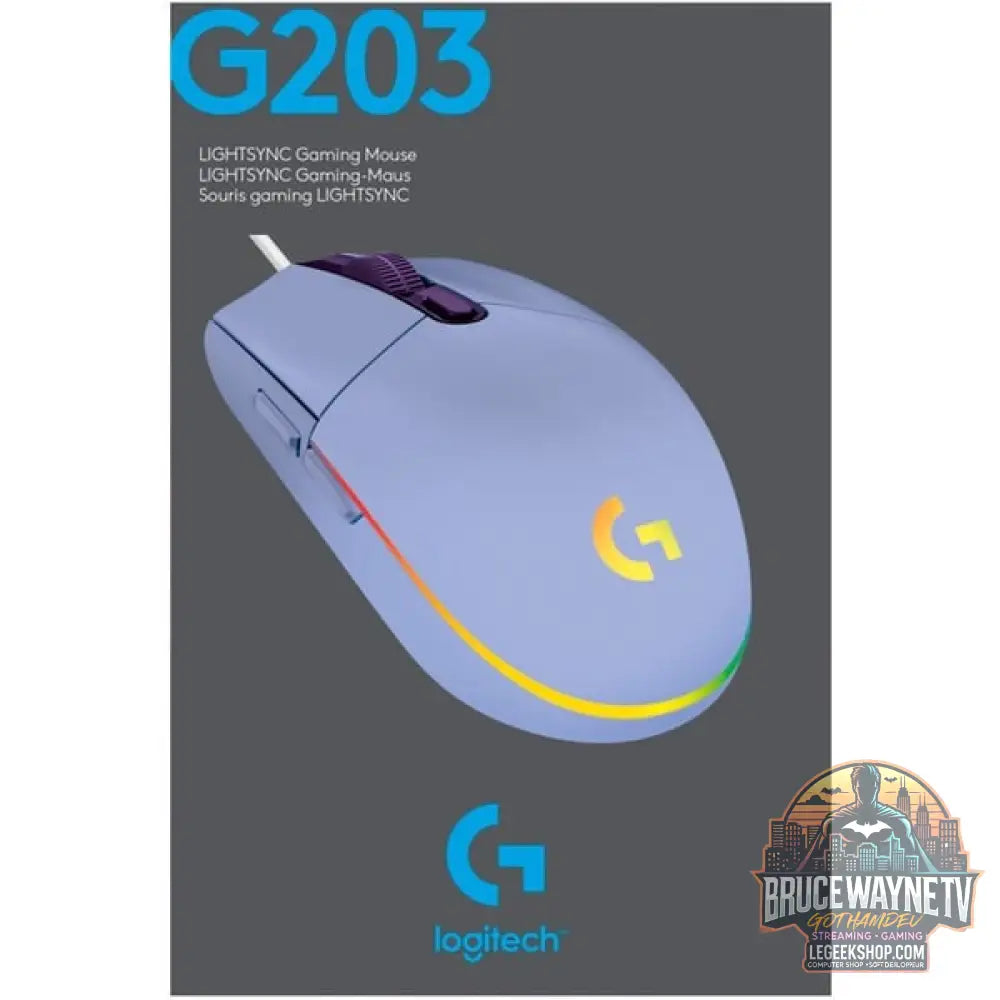 Logitech G203 LIGHTSYNC, souris gaming - vue 10