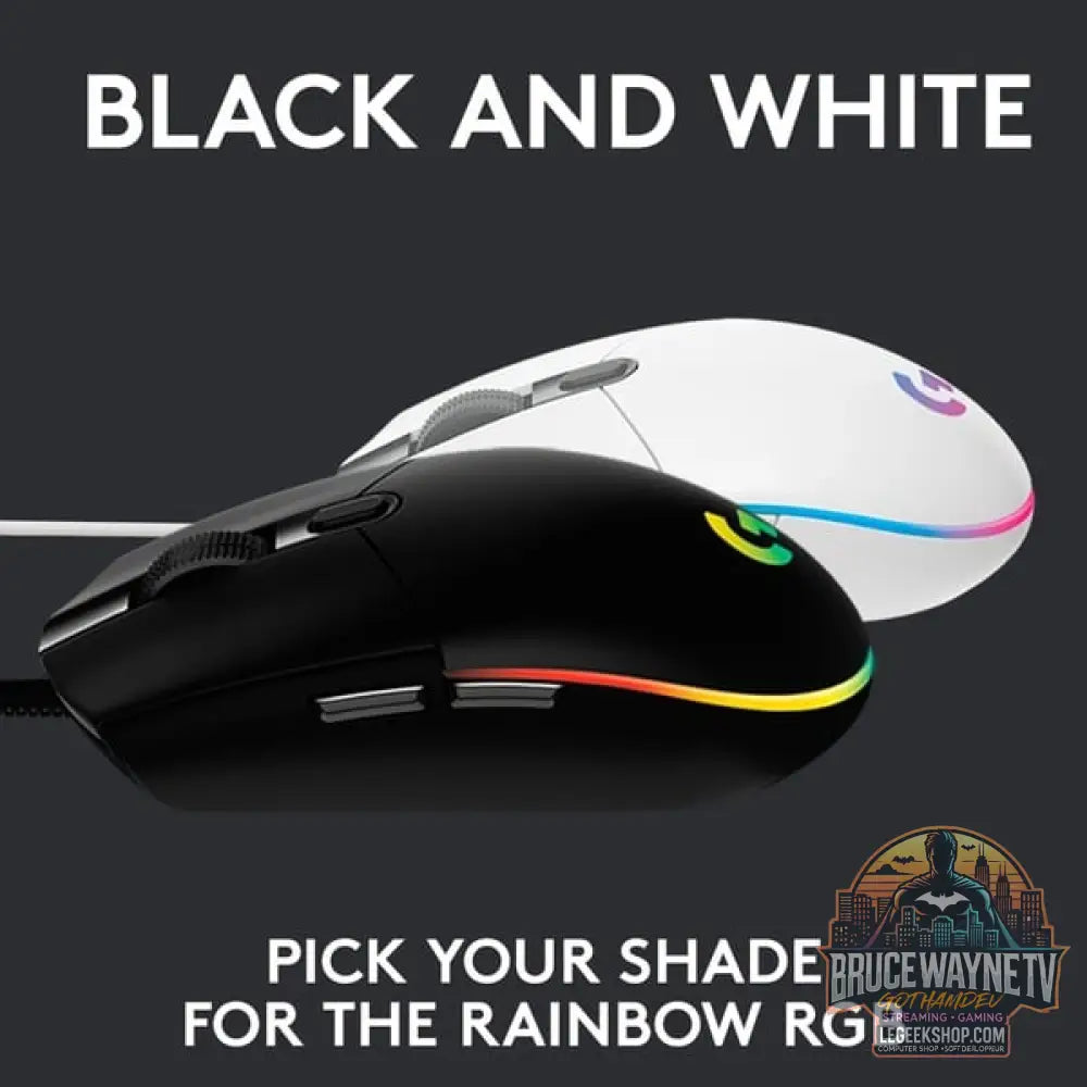 Logitech G203 LIGHTSYNC, souris gaming - vue 7