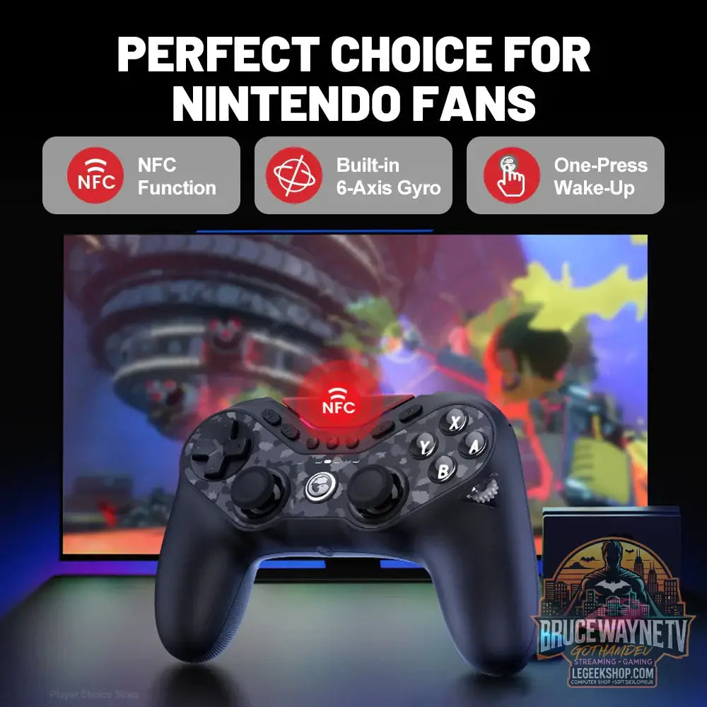 Manette de jeu GameSir Tarantula Pro pour PC Nintendo Switch 2 Android iOS avec joysticks TMR Hall NFC et gyroscope 6