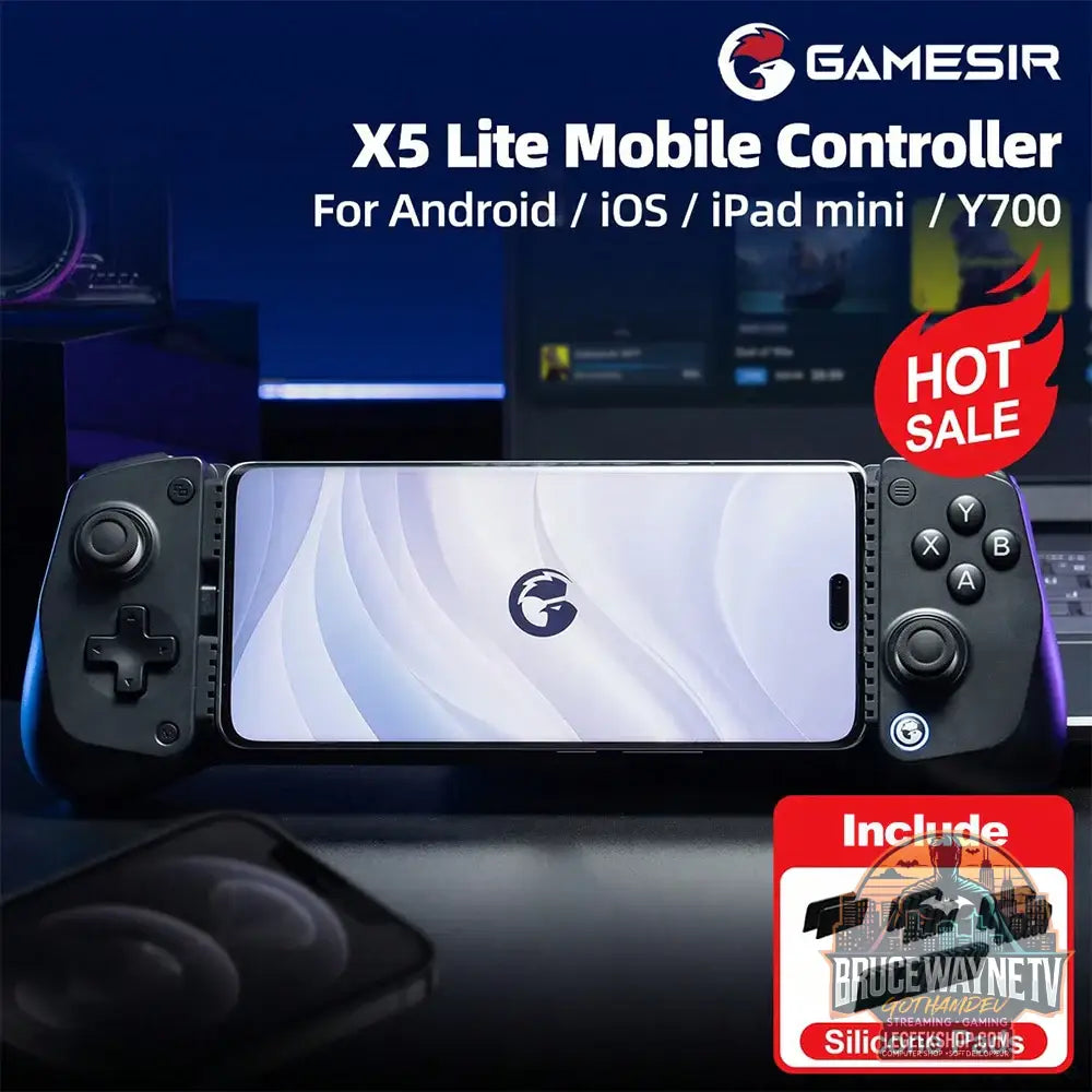 Manette de jeu mobile GameSir X5 Lite pour iPhone 16 15 Series iPad Mini tablette Android Y700 contrôle iOS