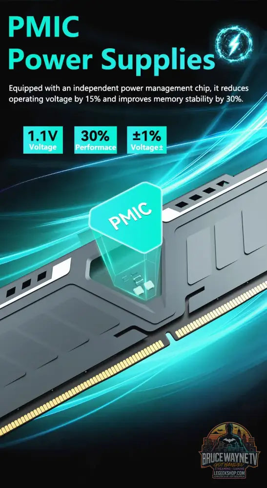 Mémoire RAM DDR5 GUDGA 8GB 16GB 32GB 4800-6800MHz Gaming Desktop XMP 3.0 - Mémoire RAM