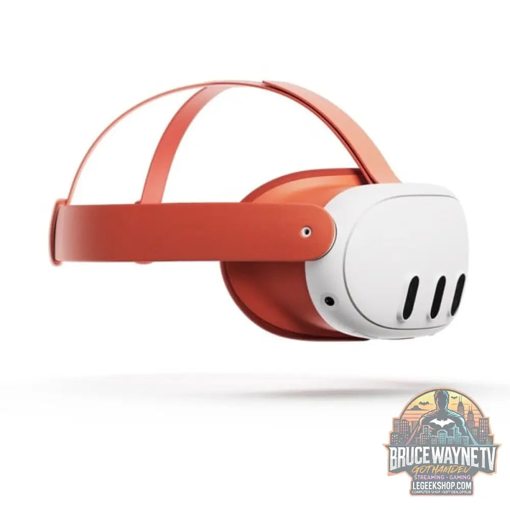 Meta Quest 3 Headset-Einlage et Headset-Riemen (Blood orange) - Meta