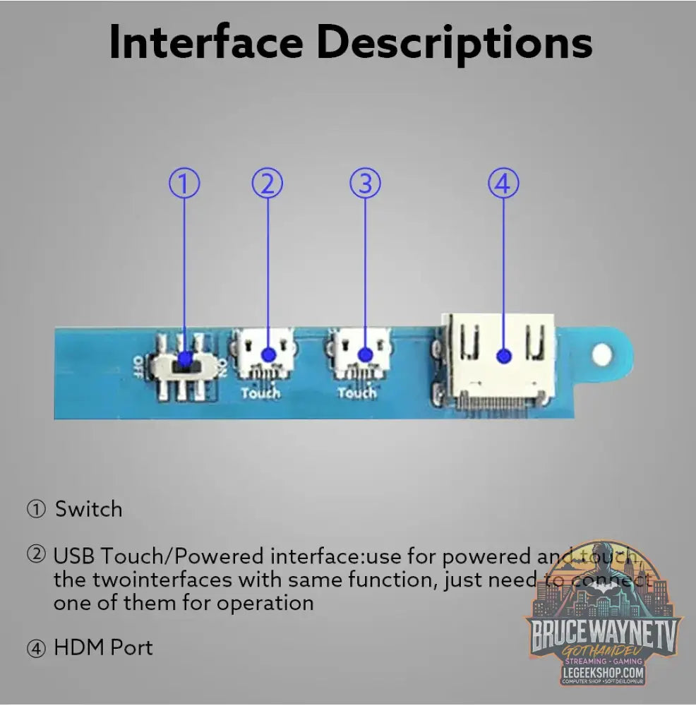 Mini écran tactile LCD capacitif Portable de… — produit geek, vue 19, LeGeekShop