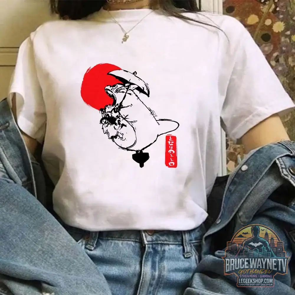 Miyazaki Hayao Kawaii T-shirt graphique T-shirt vêtements mode Totoro Studio Ghibli mignon Anime T-shirt femmes