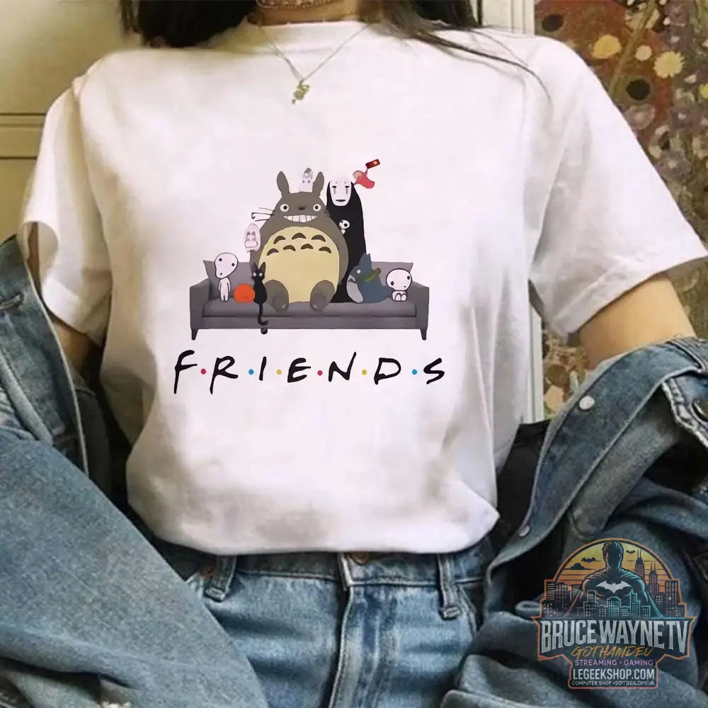 Miyazaki Hayao Kawaii T-shirt graphique T-shirt vêtements mode Totoro Studio Ghibli mignon Anime T-shirt femmes