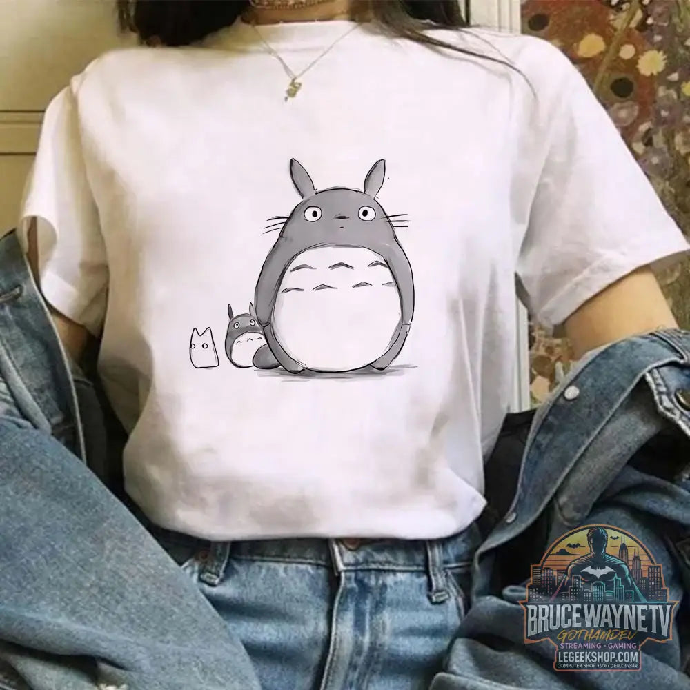 Miyazaki Hayao Kawaii T-shirt graphique T-shirt vêtements mode Totoro Studio Ghibli mignon Anime T-shirt femmes