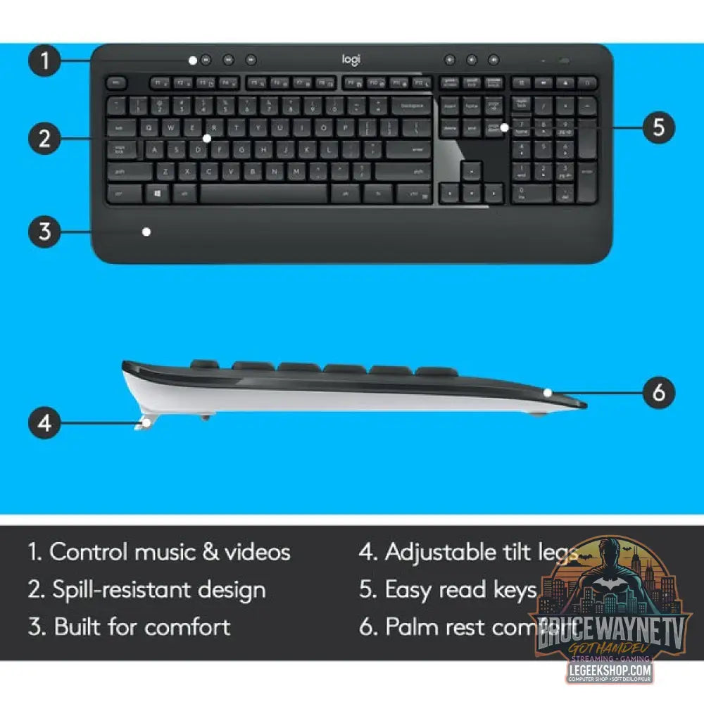 MK540 Advanced - Logitech - vue 6