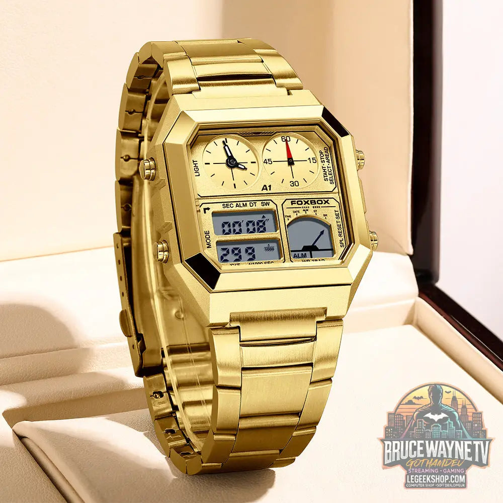 Montre Sport Multifonction Double Affichage Étanche Chronomètre - Montre Sport