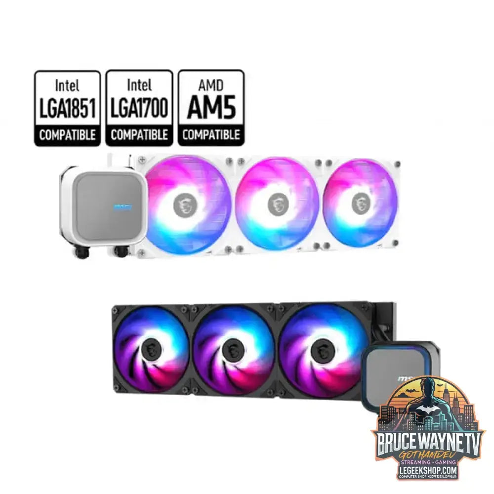 MSI MAG CORELIQUID A13 360, Wasserkühlung schwarz - MSI - vue 3