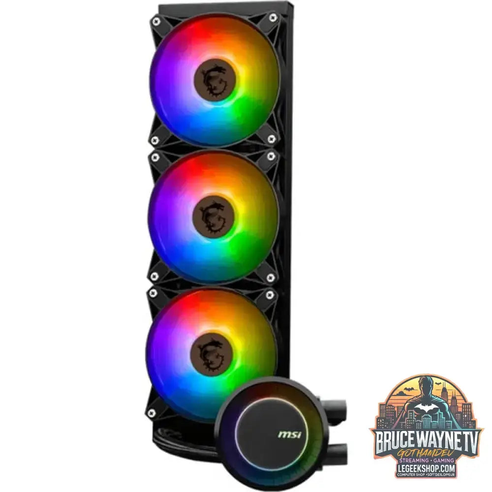 MSI MAG CORELIQUID E360 360mm, Wasserkühlung schwarz - MSI - vue 4