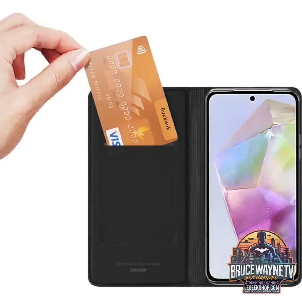 Nevox VARIO Series, Handyhülle schwarz, Samsung Galaxy A57 5G - Verschluss: Magnet - vue 4