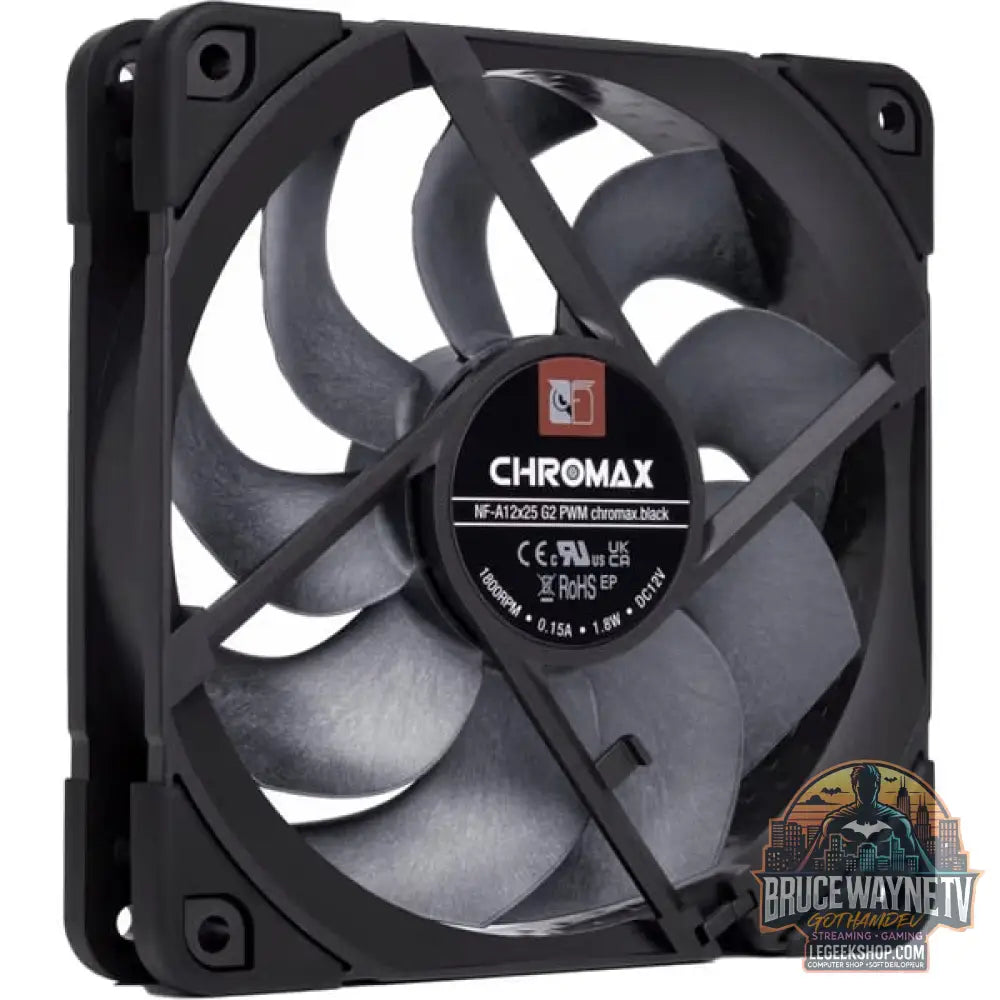 Noctua NF-A12x25 G2 PWM chromax.black, Gehäuselüfter - Noctua