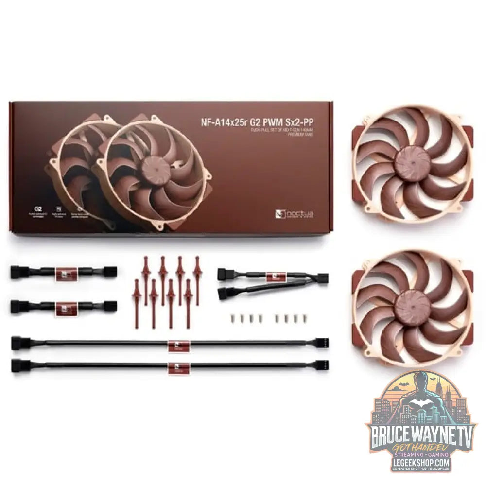 Noctua NF-A14x25r G2 PWM Sx2-PP, Gehäuselüfter - Noctua - vue 4