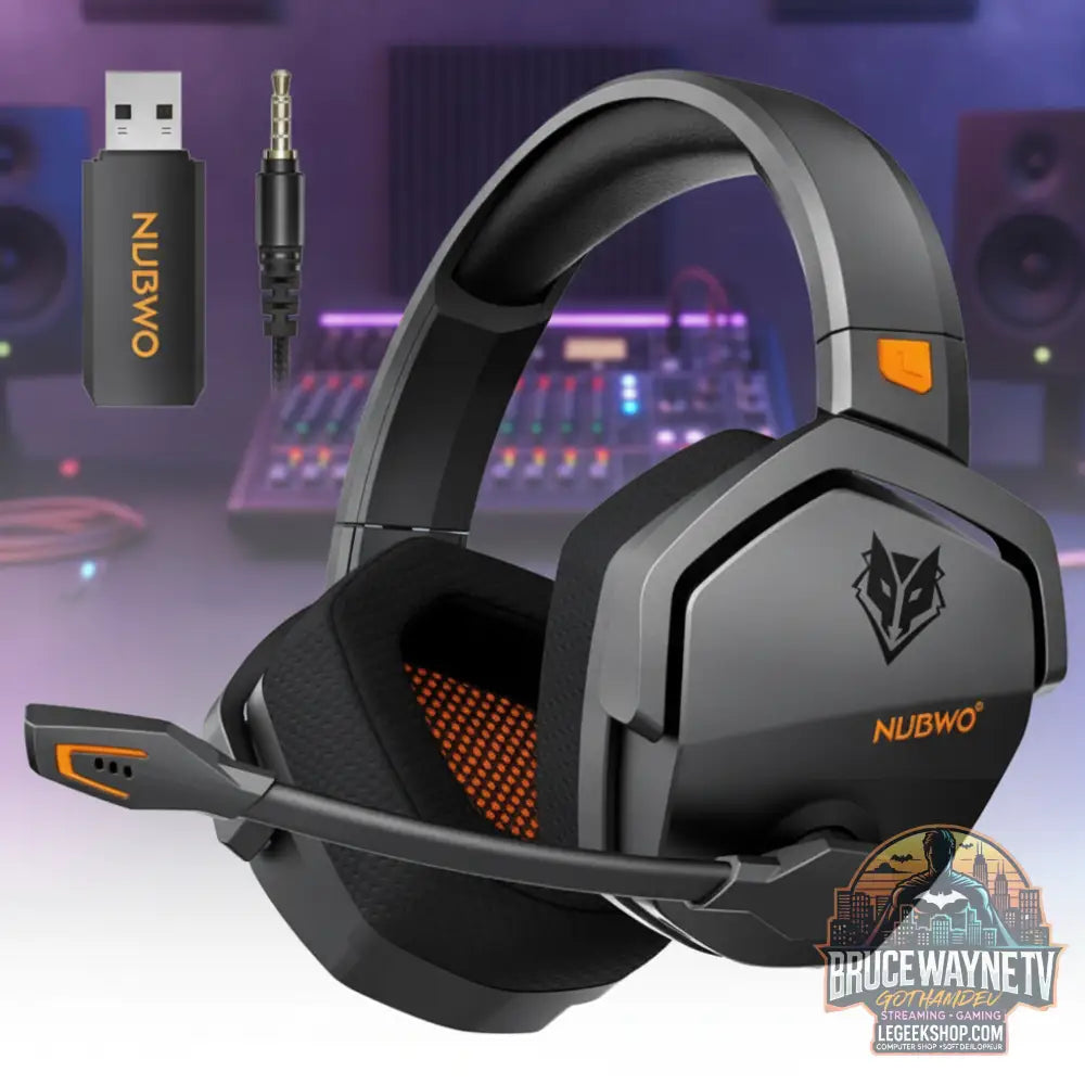 Casque gamer sans fil NUBWO G06 de LeGeekShop, avec microphone, compatible PS5,