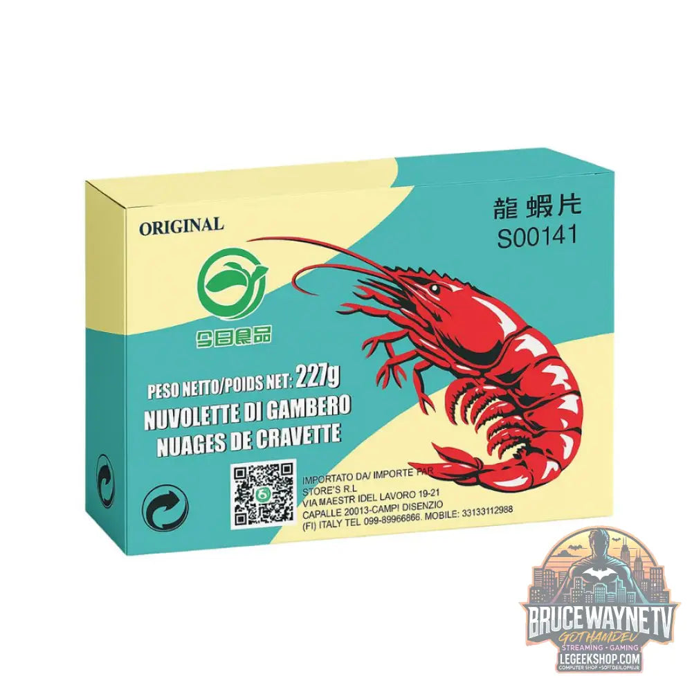 Nuvole Di Crevettes Originales nuvole di crevettes à frire de 227g (Paquet de 60) - Snacks & boissons importés