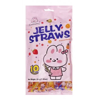 Pailles gélifiées Jelly Straw 200 Gr x 30