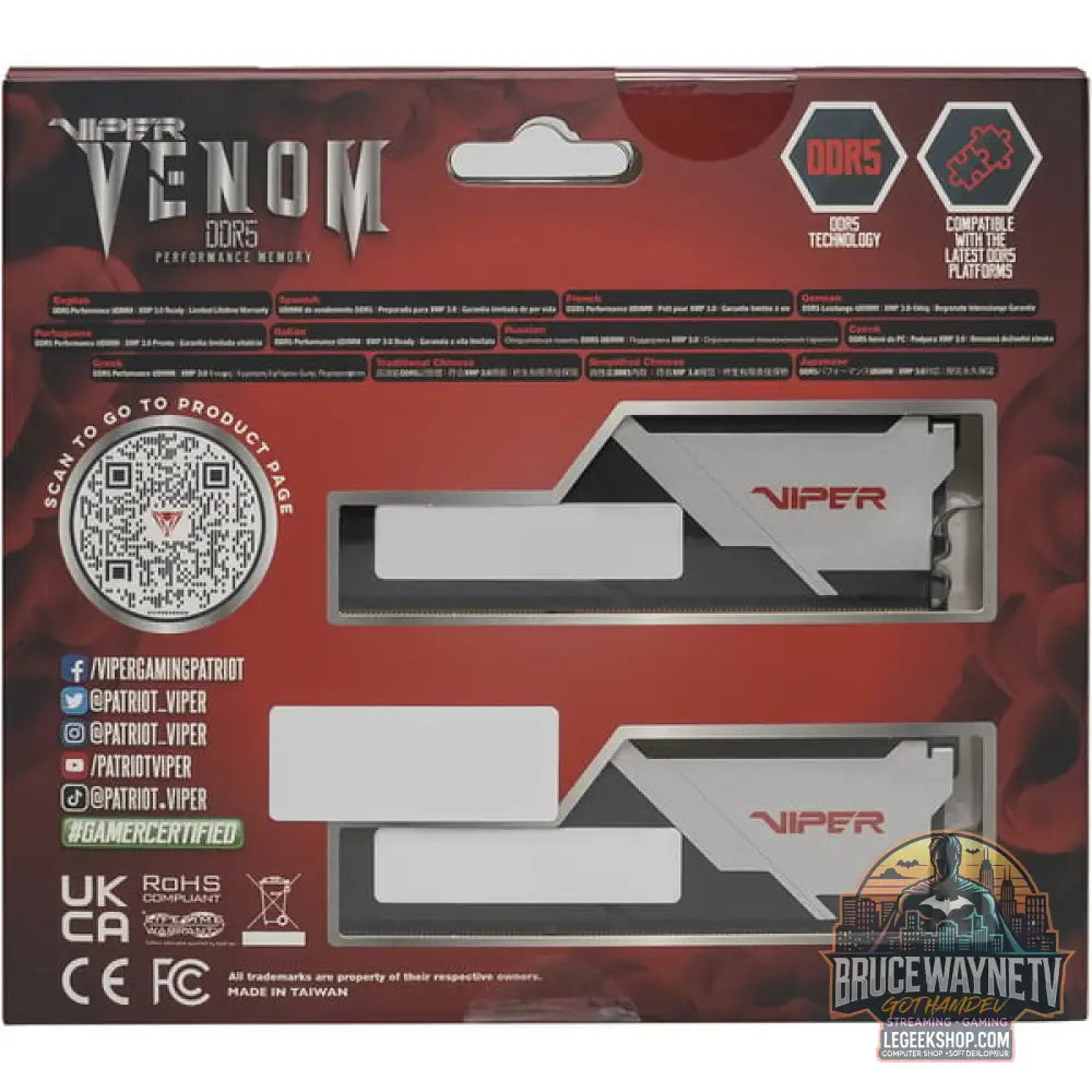 Patriot DIMM 32 GB DDR5-6000 (2x 16 GB) Dual-Kit, Arbeitsspeicher - Patriot - vue 13