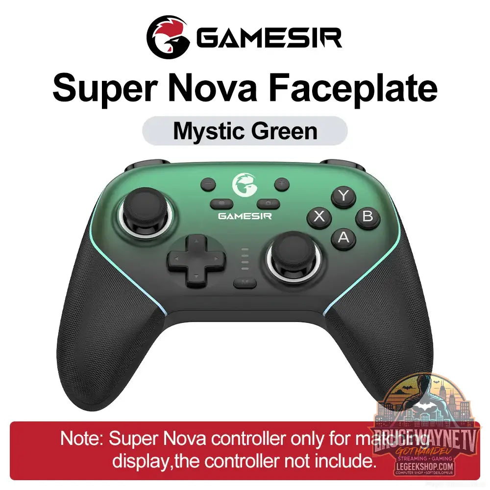 Plaque frontale magnétique GameSir pour manette Super Nova – Coque personnalisable capot supérieur multicolore - Mystic