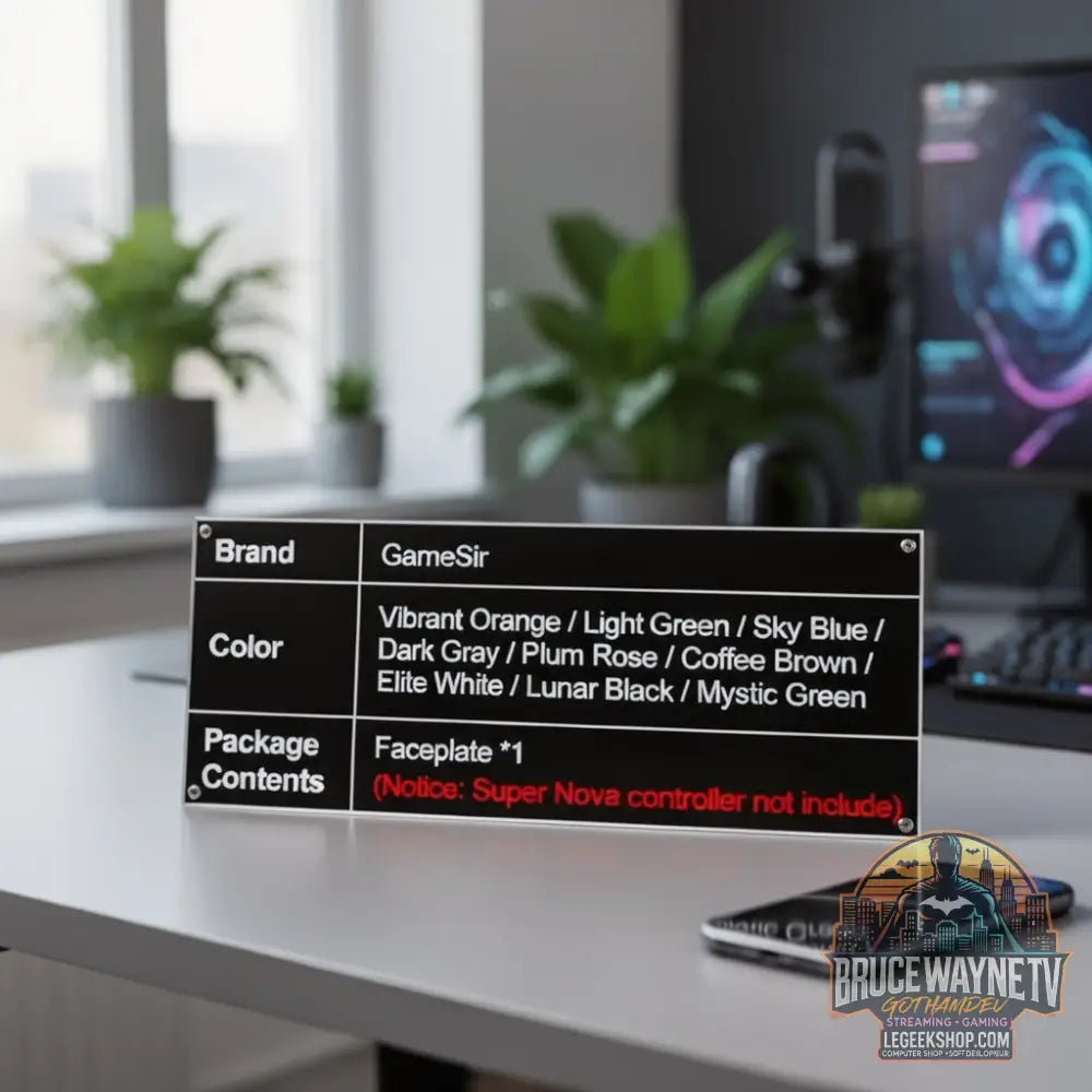 Plaque — Accessoire Gaming, vue 15, LeGeekShop