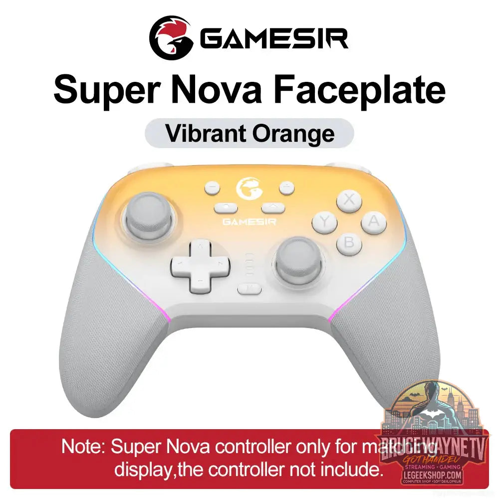 Plaque frontale magnétique GameSir pour manette Super Nova – Coque personnalisable capot supérieur multicolore