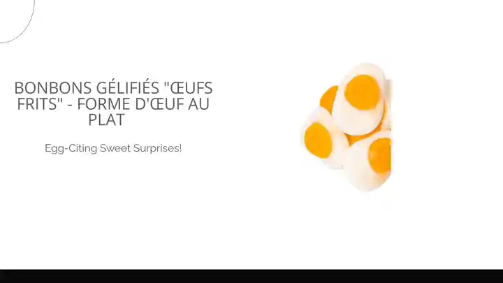 Bonbons Gélifiés "Œufs Frits" - Forme d'œuf au plat 🍳 by@Outfy