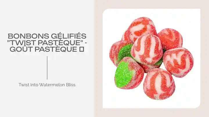Bonbons Gélifiés "Twist Pastèque" - Goût Pastèque 🍉 by@Outfy