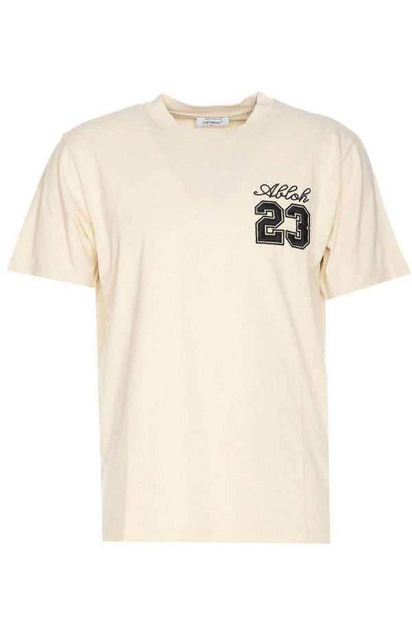Off-white T-shirt homme — beige