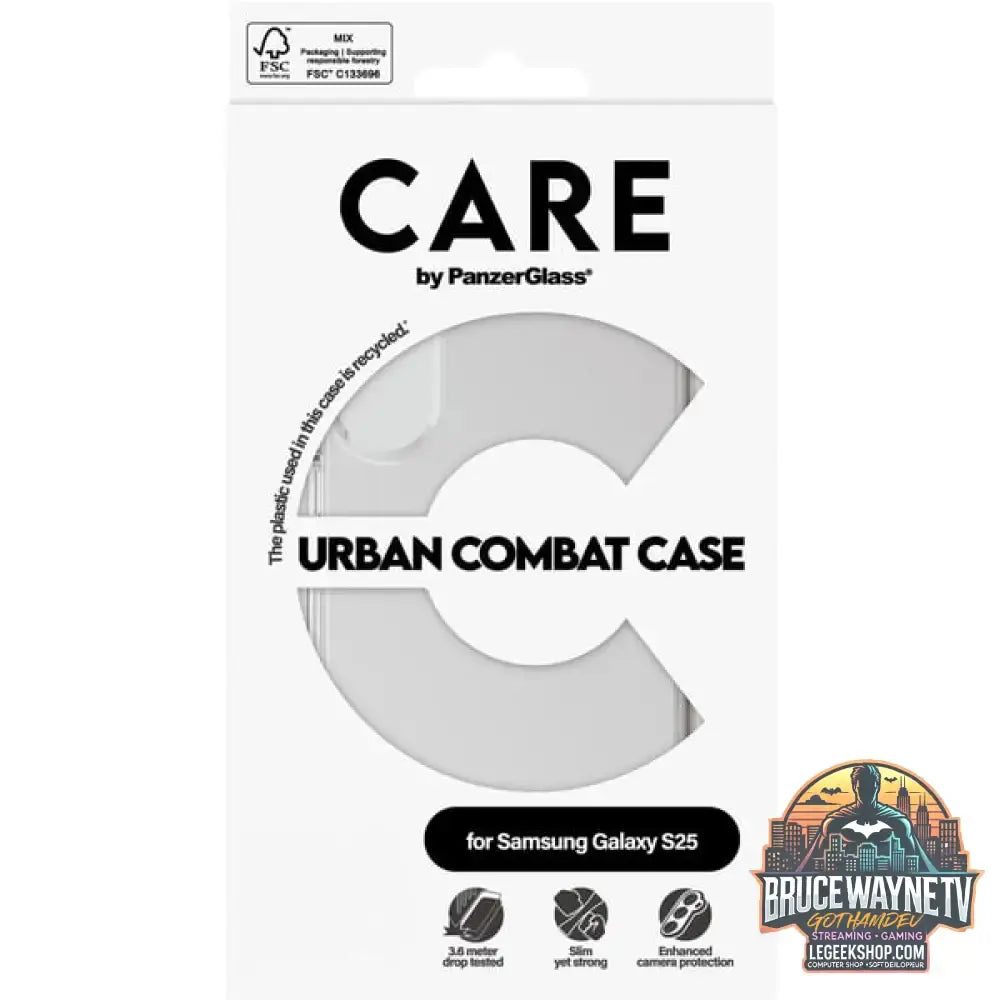 PanzerGlass Urban Combat Case, Handyhülle transparent, Samsung Galaxy S25 - PanzerGlass