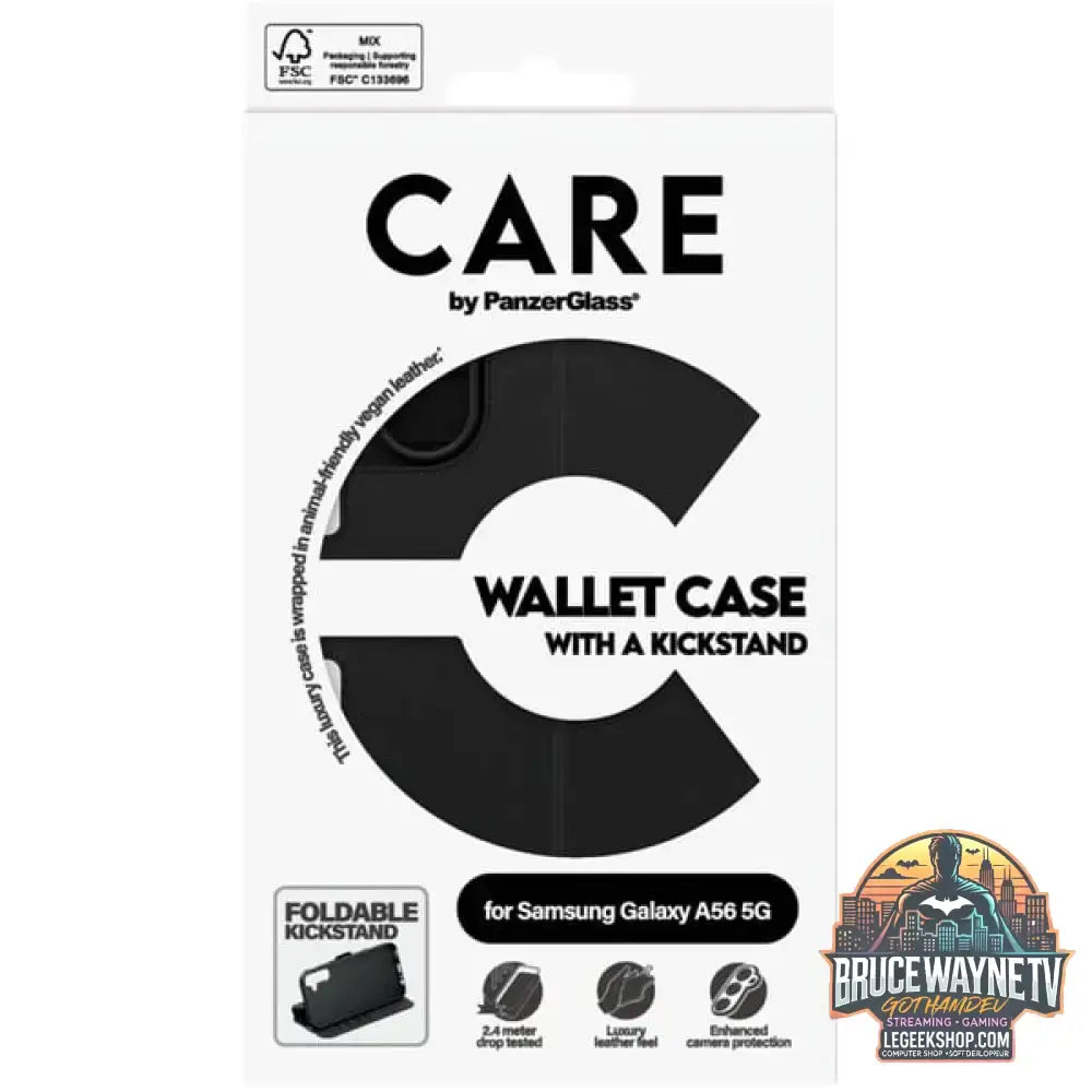 PanzerGlass Wallet Case mit Kickstand, Handyhülle schwarz, Samsung Galaxy A56 5G - PanzerGlass