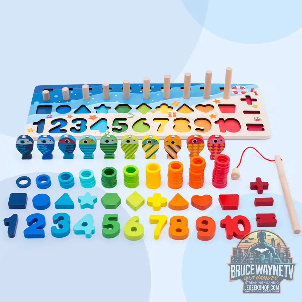 Puzzle 3D Alphabet Chiffres Bébé Éducatif Géométrique Coloré - Jouets Bébé