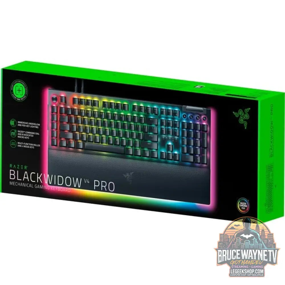 Razer BlackWidow V4 Pro, clavier gaming - vue 6