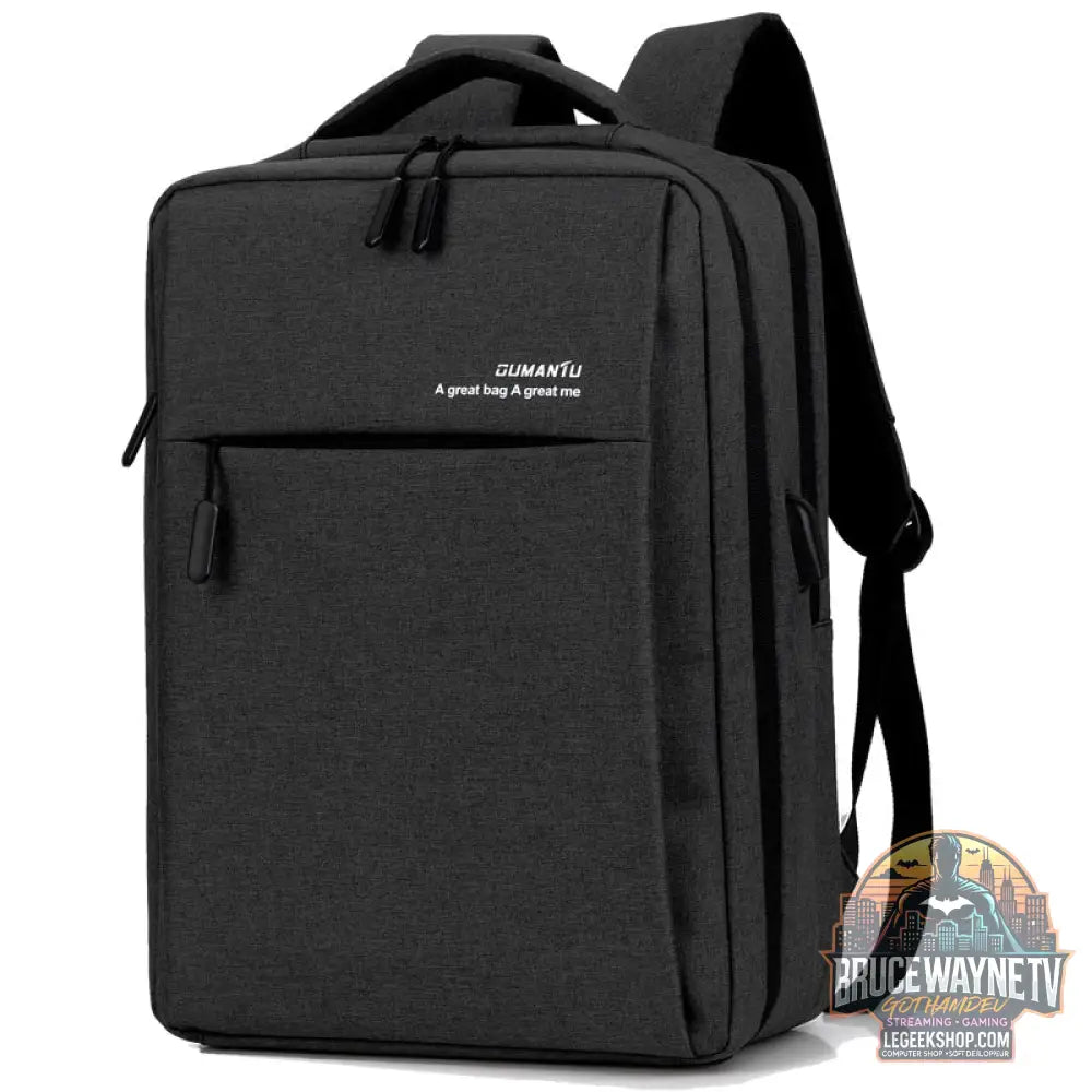 Sac Dos Ordinateur Portable Imperméable Antichoc USB - LBlack / 14inch - Sac Ordinateur