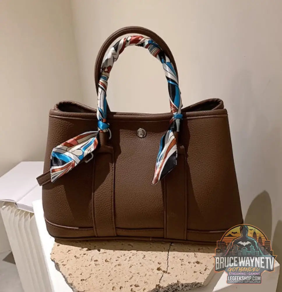 Sac Main Femme Foulard Bandoulière Crossbody Élégant - Blue - Sac Femme