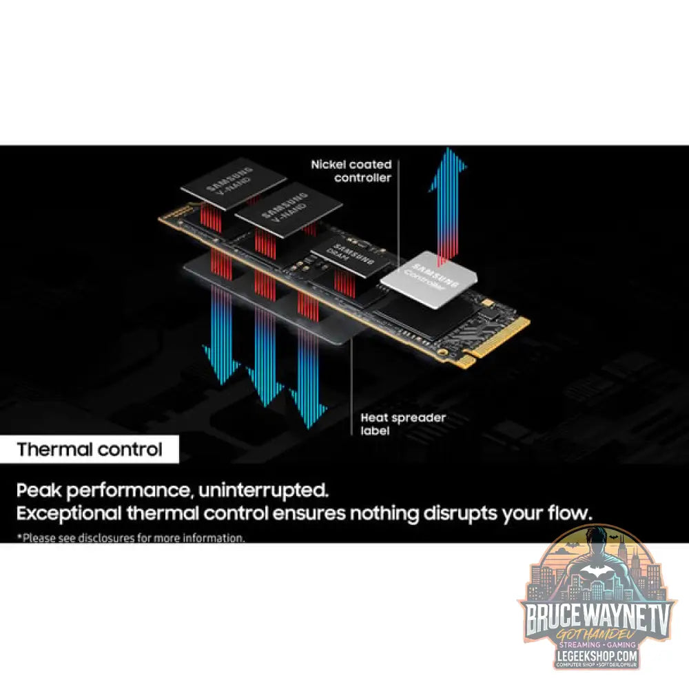 Samsung 9100 PRO 2 TB, SSD PCIe 5.0 x4, NVMe 2.0, M.2 2280 - Samsung - vue 10