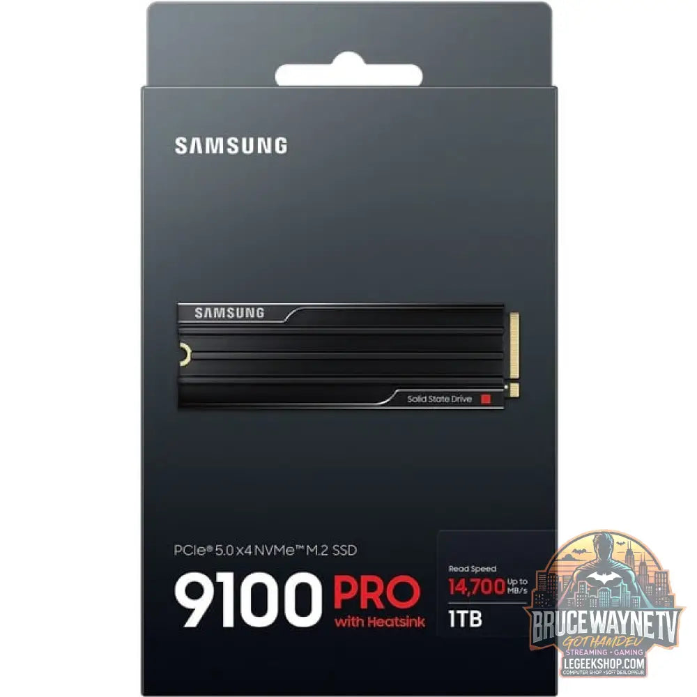 Samsung 9100 PRO Heatsink 1 TB, SSD PCIe 5.0 x4, NVMe 2.0, M.2 2280 - Samsung - vue 9