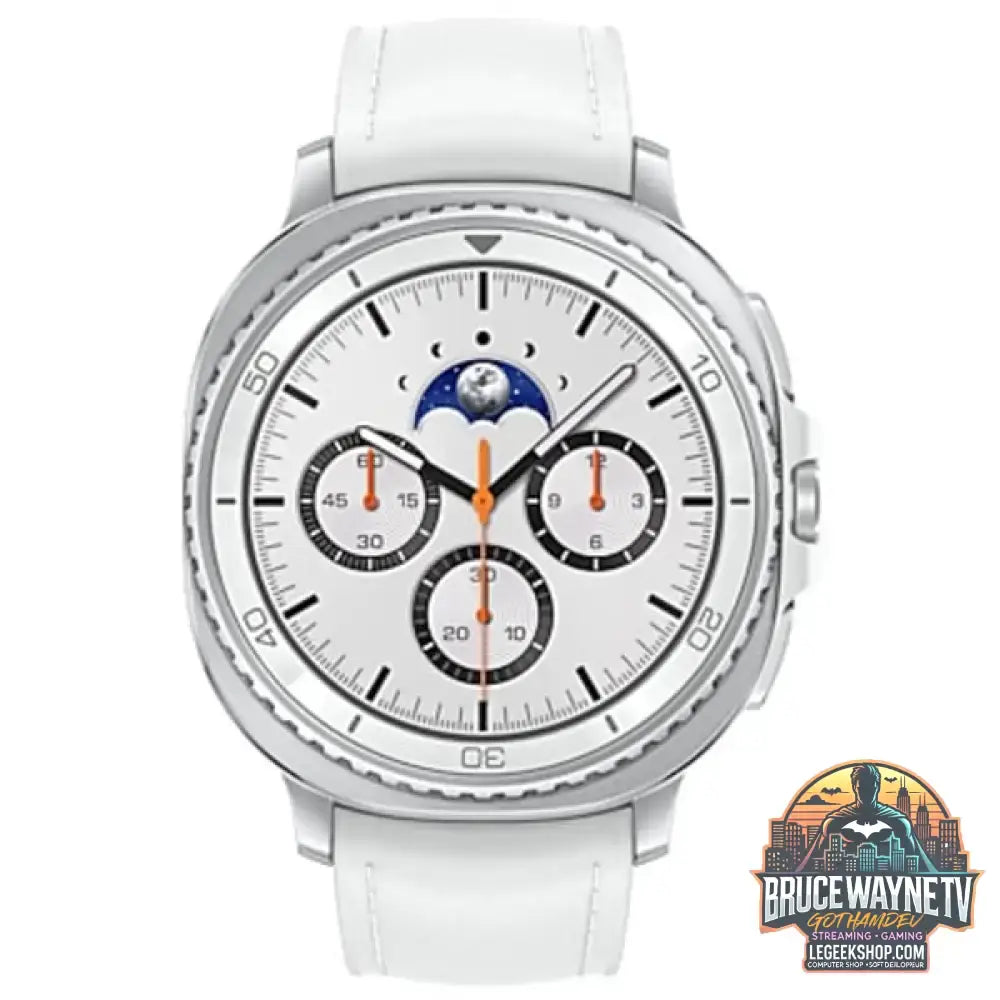 Samsung Galaxy Watch8 Classic, Smartwatch weiß, 46mm, Bluetooth, Hybrid-Armband - Samsung - vue 2