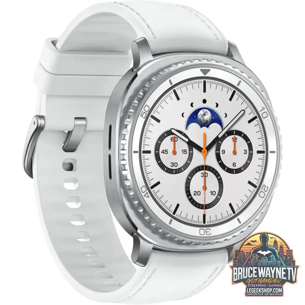 Samsung Galaxy Watch8 Classic, Smartwatch weiß, 46mm, Bluetooth, Hybrid-Armband - Samsung