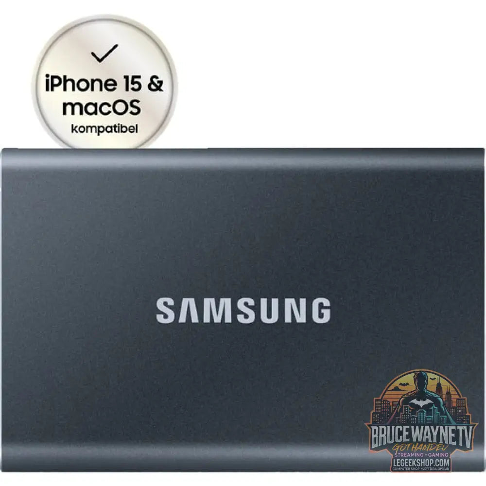 Samsung Portable SSD T7 1TB, Externe SSD gris, USB-C 3.2 Gen 2 (10 Gbit/s), extern - Samsung - vue 4