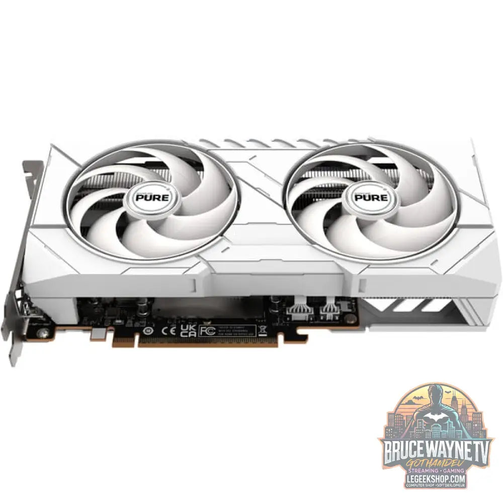 SAPPHIRE Radeon RX 9060 XT PURE 16GB, carte graphique blanc - SAPPHIRE - vue 4