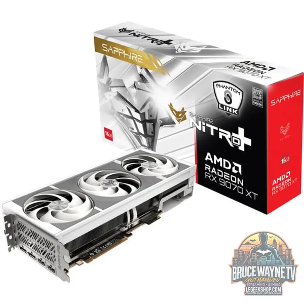 SAPPHIRE Radeon RX 9070 XT Nitro+ Phantom Link Polar OC, carte graphique blanc, RDNA4, GDDR6, 2x DisplayPort, 2x HDMI 2.1 - SAPPHIRE