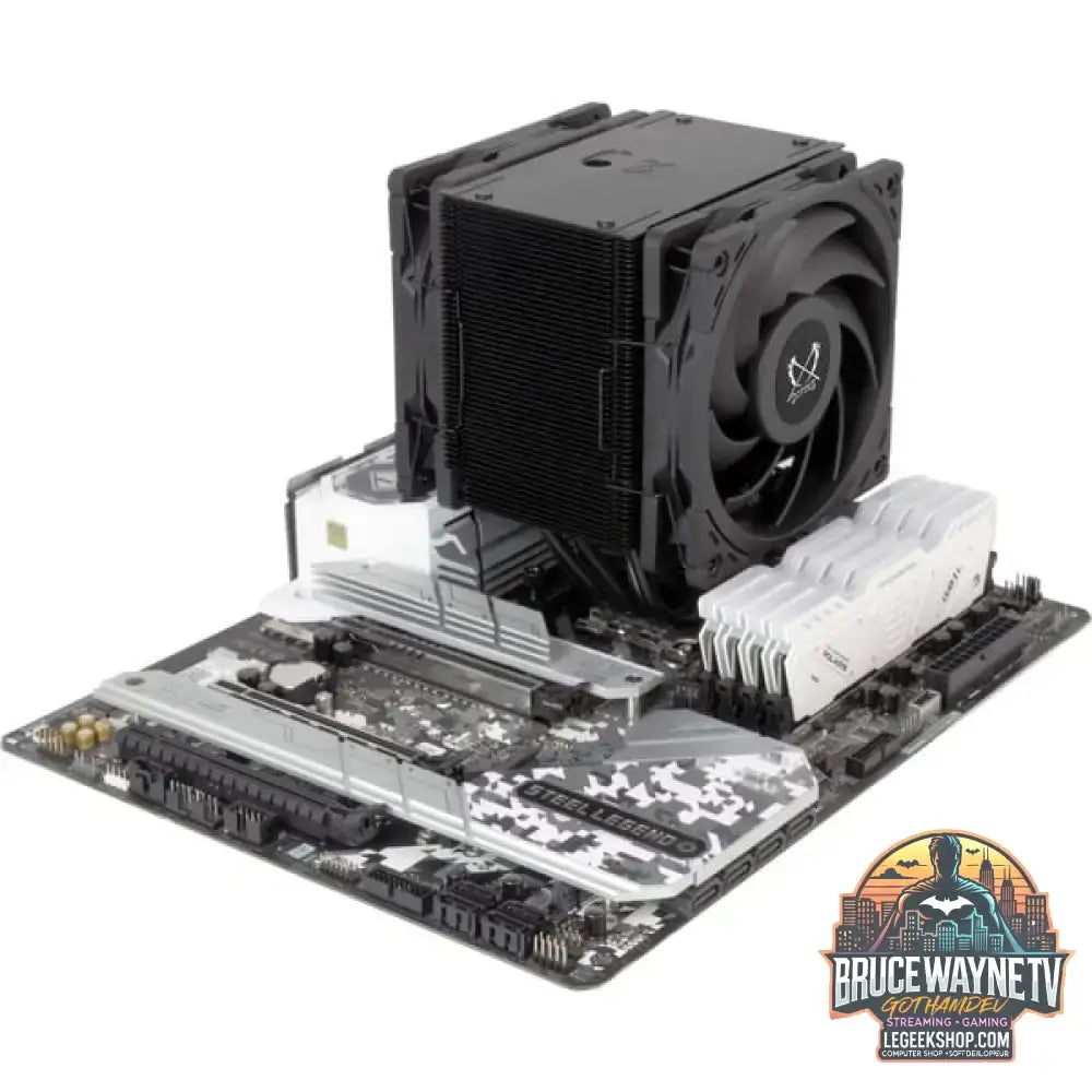 Scythe Mugen 6 Dual Fan Black Edition, CPU-Kühler schwarz, 120 mm - Scythe - vue 10