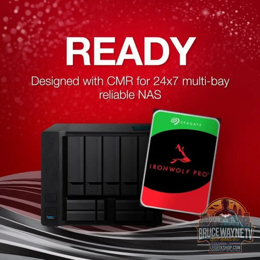 Seagate IronWolf Pro NAS 6 TB CMR, Festplatte SATA 6 Gb/s, 3,5" - Seagate - vue 3