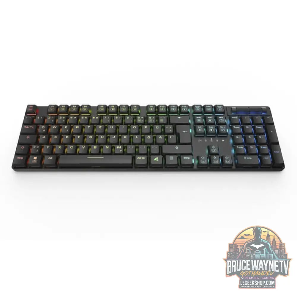Sharkoon PureWriter W100, clavier gaming - vue 3