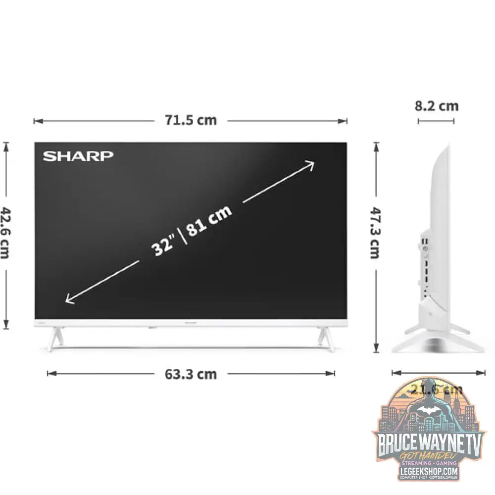 SHARP 32HE2745EW, LED-Fernseher - SHARP - vue 9