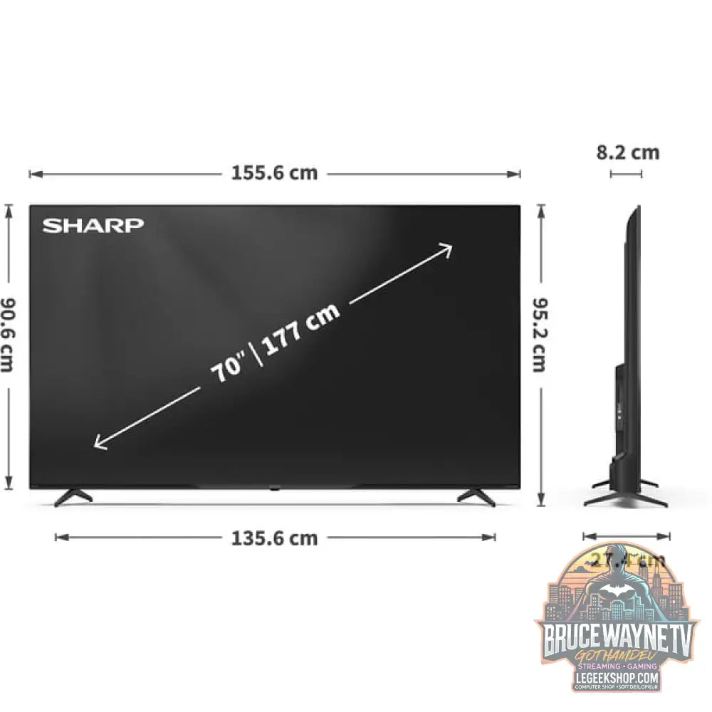 SHARP 70HP5765E, QLED-Fernseher - SHARP - vue 10