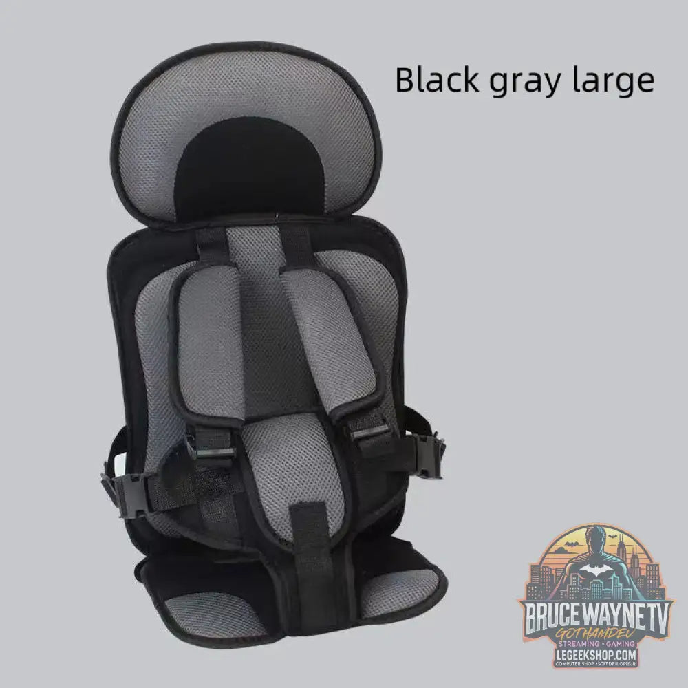 Siège Sécurité Bébé Portable Voiture Poussette Rembourré Confort - Black gray large - siège Bébé