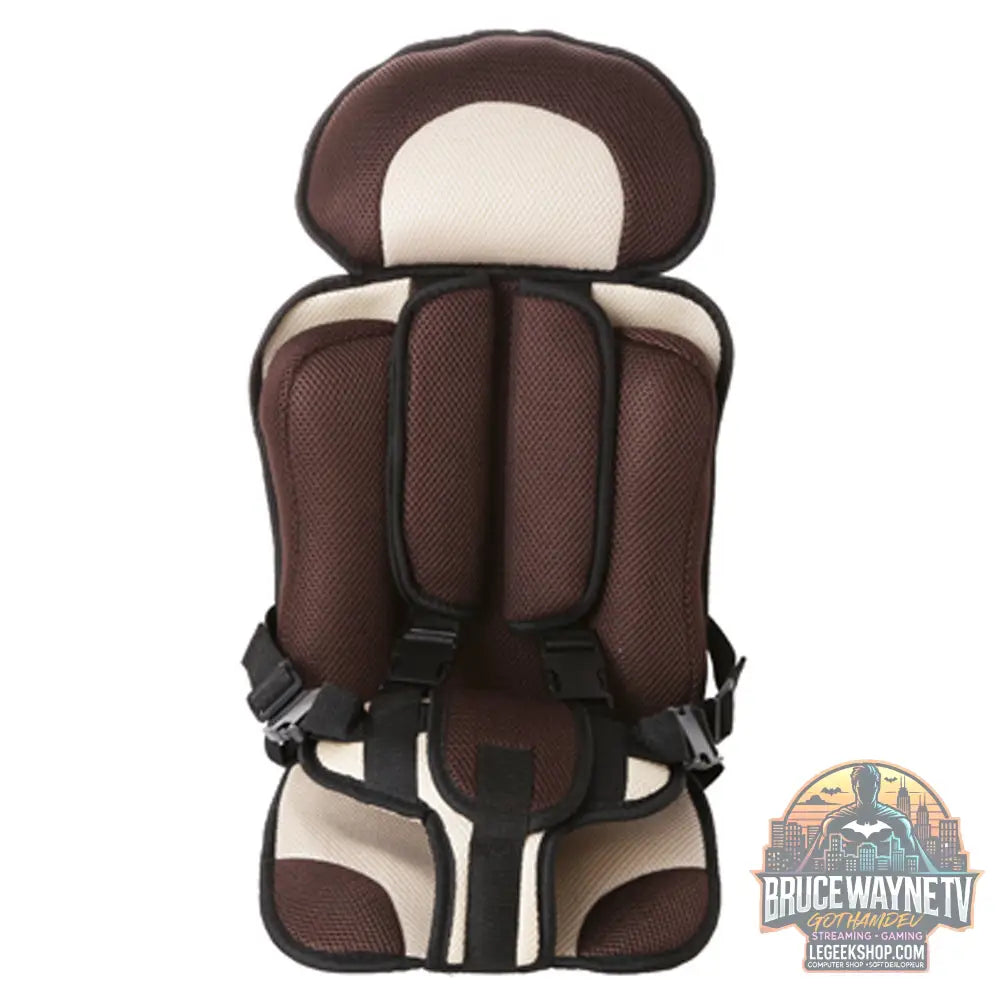 Siège Sécurité Bébé Portable Voiture Poussette Rembourré Confort - Brown - siège Bébé