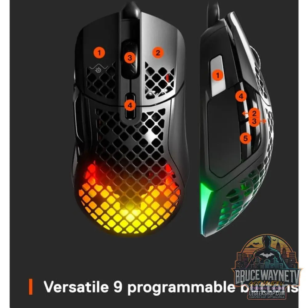SteelSeries Aerox 5, souris gaming - vue 4